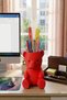 Cute Teddy Bear Makeup Brush Organizer and Pen Holder
