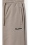 Men's Stone Color Comfortable Fit Double Piping Flat Leg Zippered Pocket Sweatpants - 6
