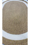 Avanos 2-Piece Bohemian Jute Natural Straw Machine Washable Absorbent Bath Mat Set - 7