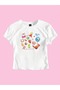Women's Fruit Festival Printed Crew Neck Tight Crop Tshirt - 2