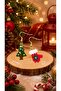 Miyuki Bead Handmade Gloves and Tiny Pine Tree Earrings New Year Christmas Noel - 6