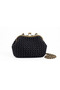 Handmade Evening Dress Classic Knitted Hand Shoulder Bag Raffia Rope Metal Burs - 2