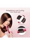 3-In-1 Hair Curler With Crimper And Straightener White/Red 350mm - 8