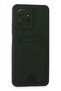 Shopilke Redmi Note 12 4g Case Kelvin Silicone with Business Card Holder - (141531) Dark Green