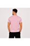 Men's Pink Cotton Lycra Single Jersey Short Sleeve-T-Shirt-D230 - 3