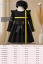 Girl's Black Sofia Cotton Bow Detailed Christmas Dress and Evening Dress Set - 5