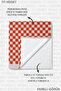 Checkered Modern Beach Towel - Orange and White Minimalist Pool and Sea Sand-Repellent Towel - 8
