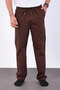 Men's Baggy Fit Linen Fabric Elastic Waist Comfortable Cut Pants