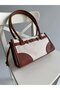Tunus Model Hand and Women's Shoulder Bag Linen Tan - 2