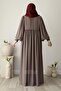 Asya Balloon Sleeve Dress Mink - 3