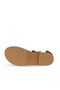 White Leather Women's Flat Sandals - 6