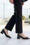 Black Patent Leather Women's Heeled Shoes A451133-Y Z