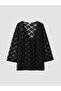 Brown V-Neck Lace Women's Beach Dress