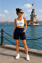 Discover Effortless Chic and Street Style with Our Black, Gray, and Navy Blue Triple Shorts. - 6