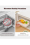 Bento Lunch Box Kids Sustainable Bento Box Leakproof Lunch Food Containers with 3 Compartments Kids Stackable Lunch Box for School Trvael Microwave Dishwasher Safe - 6