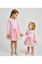 Pink Sequined 3D Romantic Lace Tutu Skirt with Buckle Gift - 5