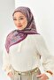 وشاح فيلورا بنمط عرقي أرجواني غامق 90x90