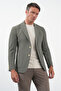 Khaki Mono Collar Gofreli 6 Drop Slim Fit Flexible Jacket 1002260151 - 4
