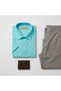 Classic Relaxed Fit Dad Shirt – Men's Short Sleeve Shirt with Linen Look - 2