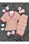 Women's Patterned Short Sleeve Report Pajama Set