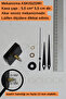 Clock Mechanism, Silent Wall Clock Mechanism, 22 mm Shaft, Scorpion-Minute-Second-(Without Hanger) Short