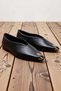 Women's Pointed Toe Metal Accessory Detailed Genuine Leather Ballerinas Flat Heel Comfortable Cut Daily Modern Stylish