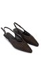 Women's Faux Leather Brown Ballerina Shoes - 2