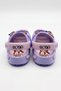 Baby Girl Lilac Non-Slip Sea Slippers with Teddy Bear Figure - 3
