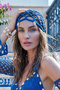 Sea Shell Hair Net Sea Beach Hair Accessory 2140 Blue