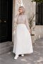 Women's Hijab Leather Look Pleated Skirt - 36/38/40/42/44