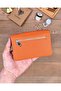 Genuine Leather Card Holder Zippered Small Women's Wallet 2152 - 4
