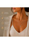 Stainless Steel Star Figured Women's Necklace Double Chain Stylish Design