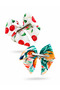 2 Pieces of Handmade Alligator Clips with Cherry and Colorful Ribbon Model - 4