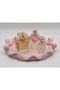 Decorative Tray with Ribbons, Makeup and Perfume Organizer, Jewelry Presentation Tray with Bow
