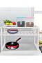 SKY-TOUCH 2 Tiers Expandable Kitchen Organizer, Multi-Functional Shelf Cabinet, Expandable Space Saving Rack - 6