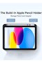 Smart Trifold Tablet Case Compatible with iPad 11" (2025) - Slim PU Leather Protective Stand Cover with Built-in Apple Pencil Holder, Storage Adapter Slot & Auto Sleep/Wake Feature - 4