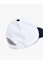 Cotton Color Contrast Embroidered Cap Hat - 3