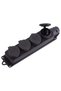 4-Gang Rubber Socket Black 16A for Construction