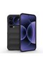 Mi 17 Pro Max Compatible Case Flexible Hollowed Ethnic Silicone Cover - Black - T42732