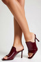 Women's Thin Heeled Toe Sling Back Shoes Square Toe Medium Heel Comfortable Cut Daily Modern Stylish - 3