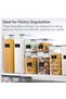 4 Pieces Airtight Cereal Storage Containers With Pouring Spout – Bpa-Free, 4-Sided Locking Lids (2.8L + 2L + 1.4L + 0.8L) Clear - 5