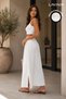 Women's Cotton Muslin Fabric Slit Detailed Skirt Summer Wear - 3