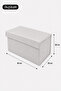 3 Pieces White Closet Organizer with Lid, Foldable Clothing Storage Box, Shelf Organizer Large 40X20X20Cm - 3