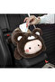 Cute Plush Tabletop Car Napkin Holder, Compatible with Car Armrest and Headrest, Figurine Napkin Box, Car Interior Accessory Organizer, Maskotlu Elastic Napkin Holder Box