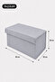 4 Pieces Gray Closet Organizer with Lid, Foldable Clothing Storage Box, Shelf Organizer Large 40X20X20Cm - 3