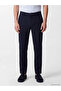 Southblue Navy Blue Regular Fit Linen Look Men's Trousers - 2