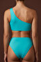 One-Shoulder Cut-Out Detailed Modern Women's Swimsuit with 6 Color Options - 2