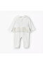 Cotton Peter Pan Collar Long Sleeves Sleepsuit with Swan Embroidery - 2