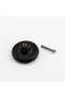 Porcelain Round (1 Piece) Plain Black Color Furniture Kitchen Wardrobe Cabinet Door Handle Drawer Handle - 5