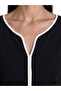 Lcw Everyday Black Collar Blouse with Stripe Detail - 3